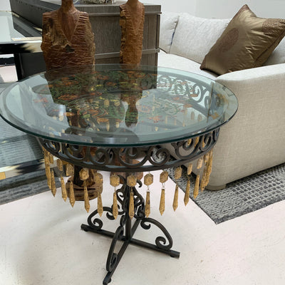Decorative Glass End Table