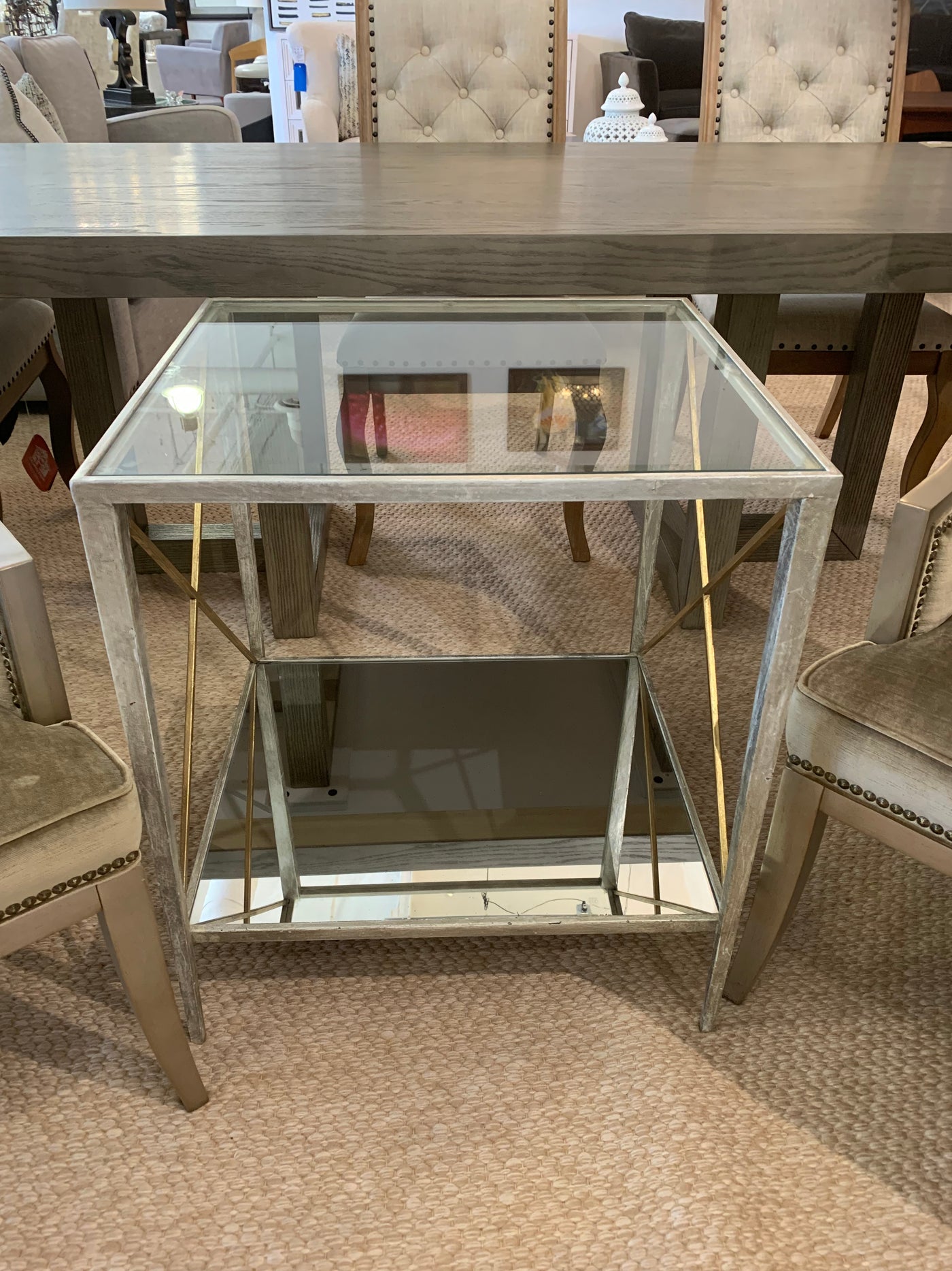 Glass End Table