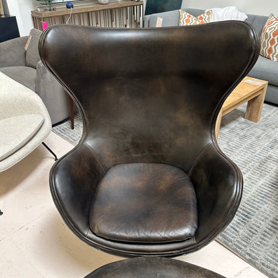 Restoration Hardware Copenhagen Chair and Ottoman