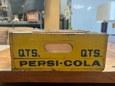 Vintage Yellow Pepsi Cola Crate