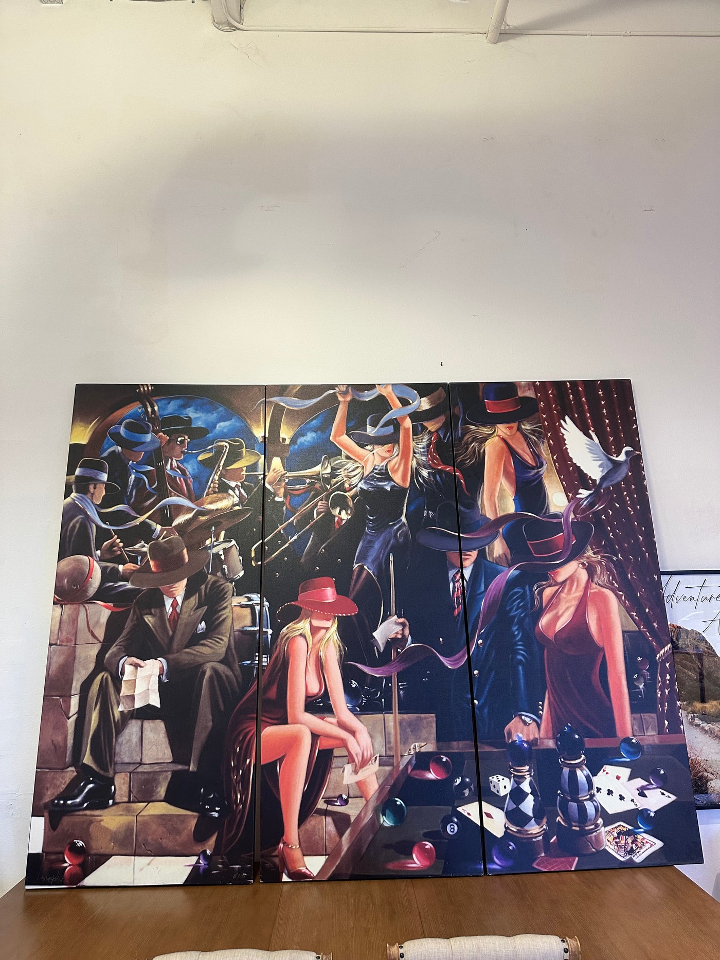 Victor Ostrovsky "End Game" Triptych Artwork