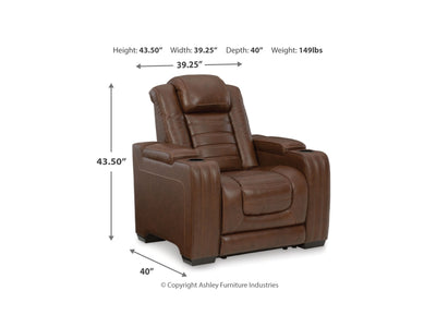 Ashley furniture backtrack power  leather recliner