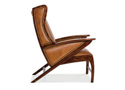 Hancock and Moore Boomerang Leather Accent Chair
