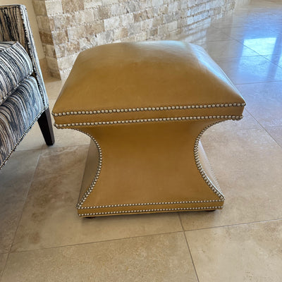 Genuine Leather Custom Ottomans