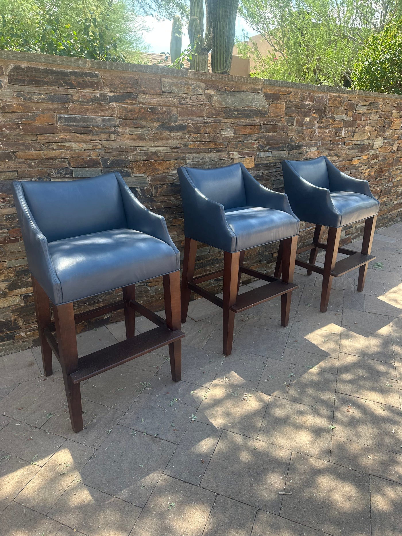 Lee Industries Leather Barstools