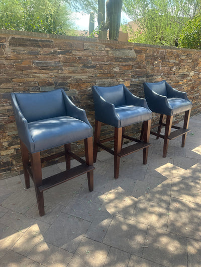 Lee Industries Leather Barstools