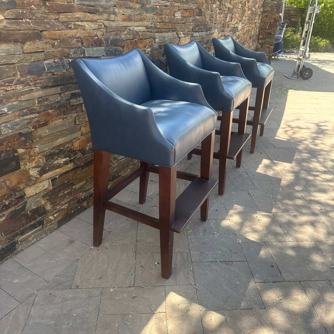 Lee Industries Leather Barstools