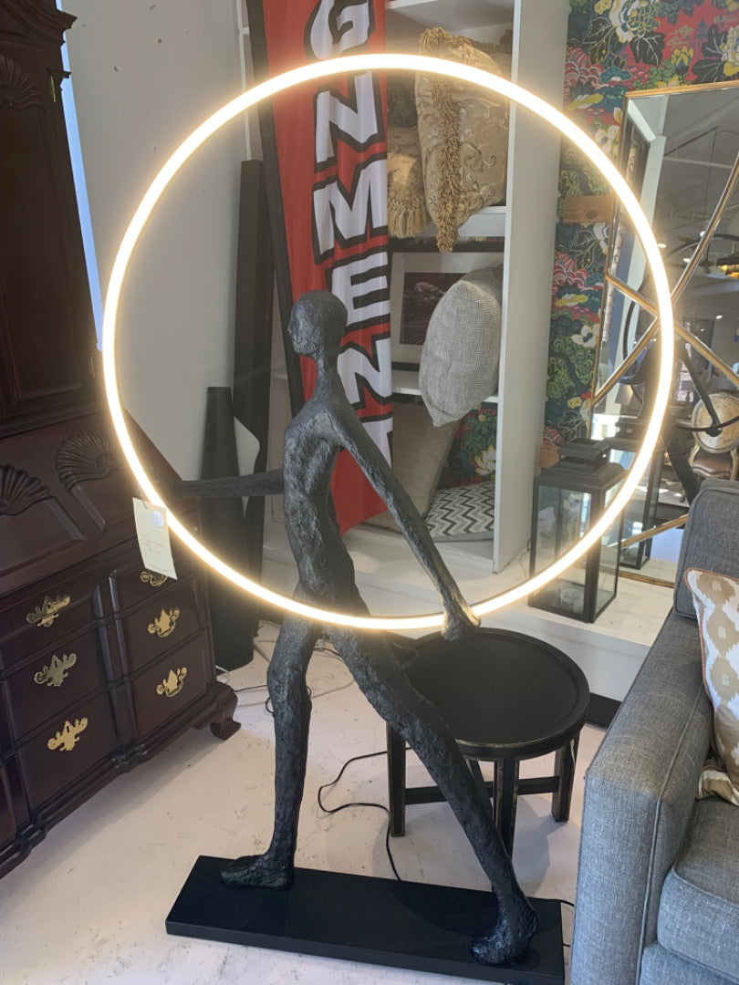 Lighted Figure Statue