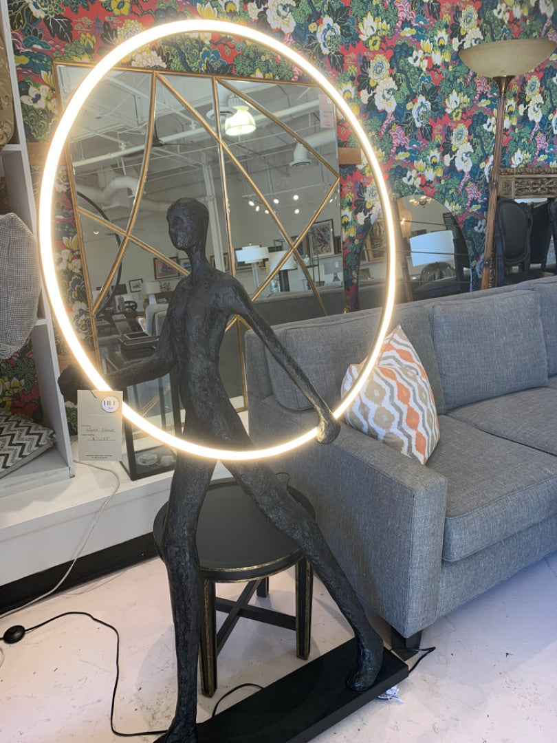 Lighted Figure Statue