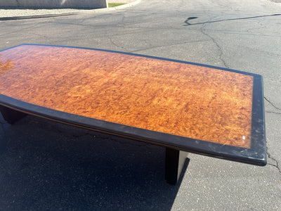 Monteverdi Young Maurice Bailey Ebonized Burl Dining Table Conference Table