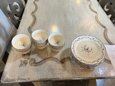 Wedgwood Queen's Filigree Bowl and Plate Set