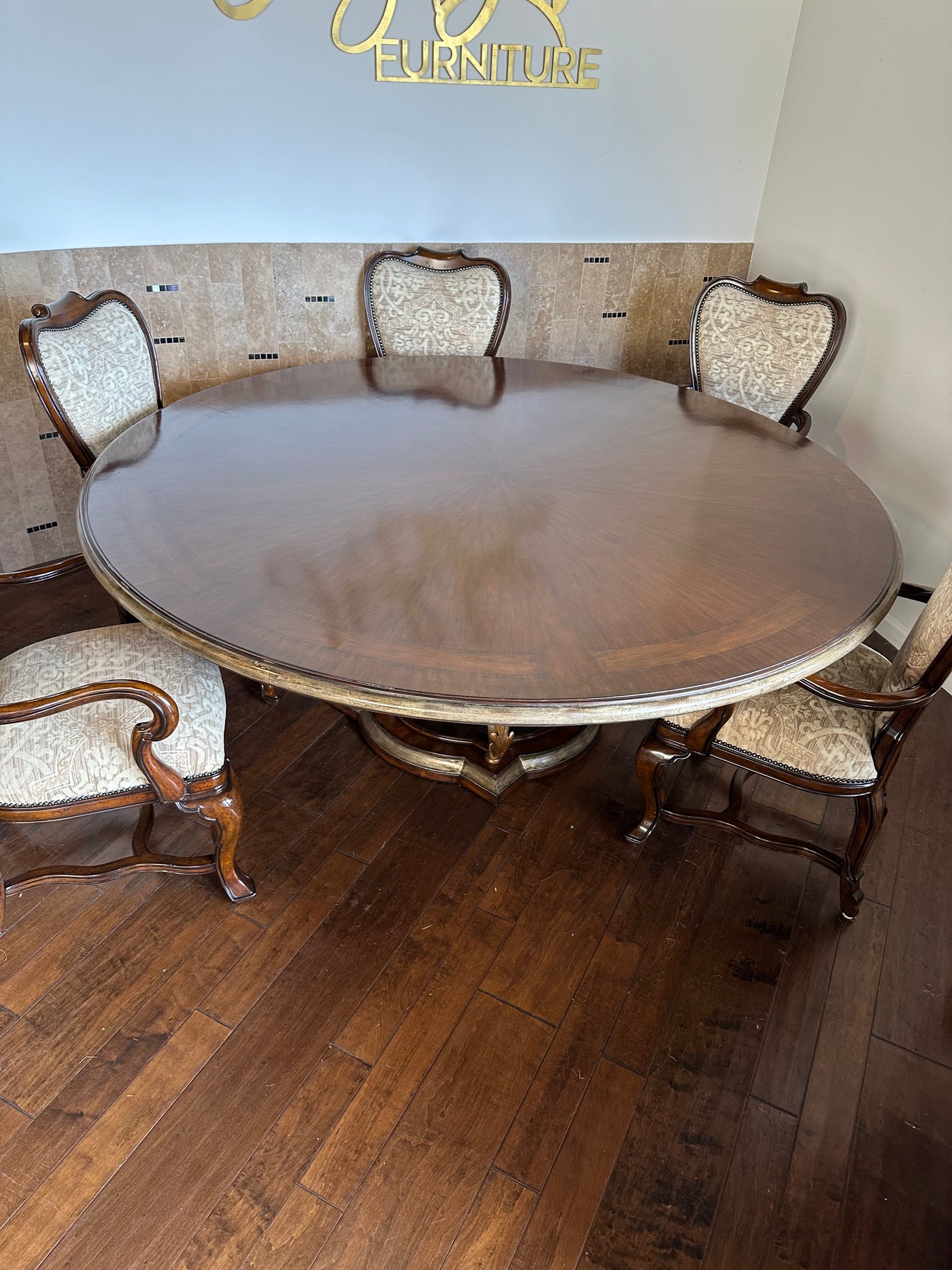 Marge Carson Seville Dining Table and Chairs