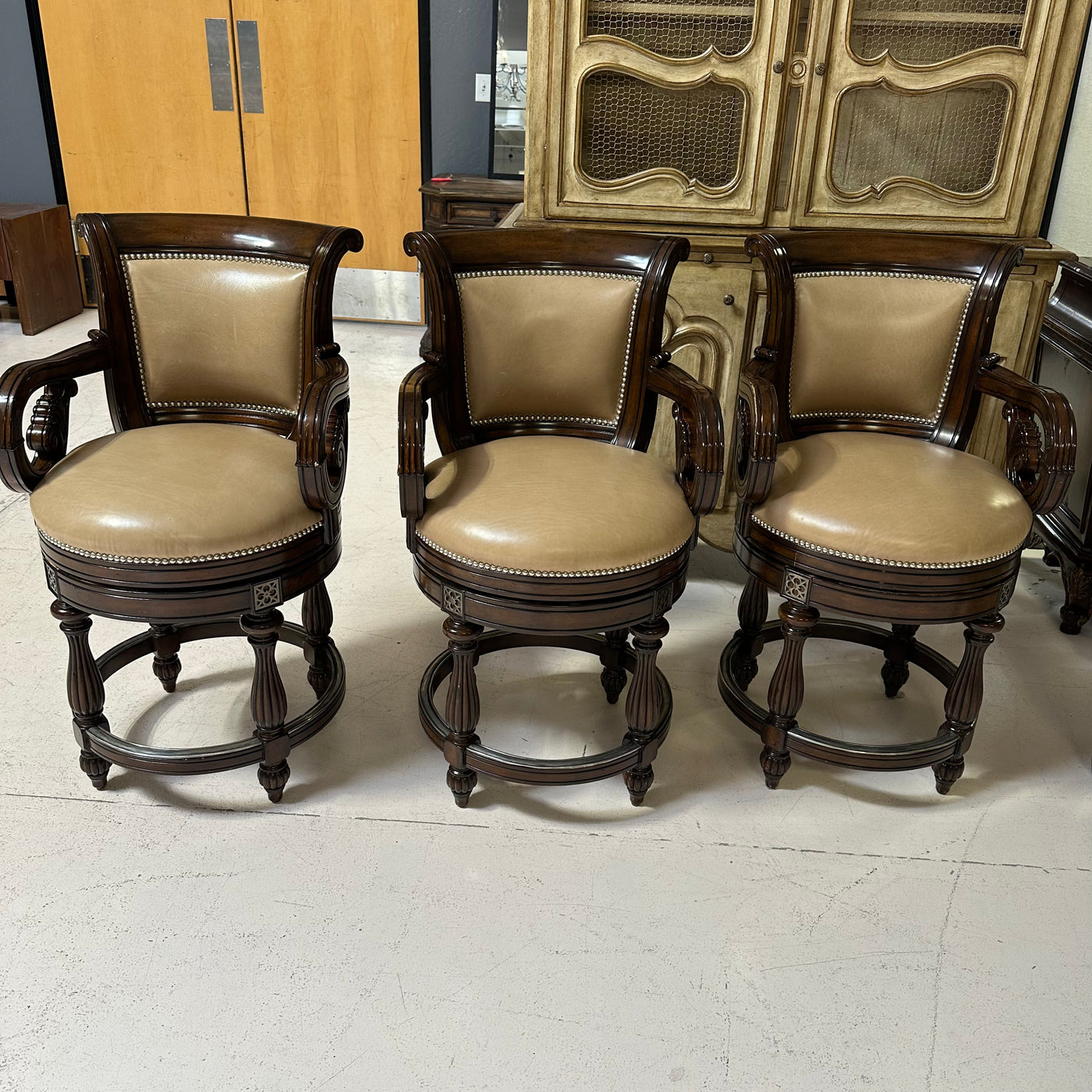 Marge Carson Antigua Counter Stools set of Three