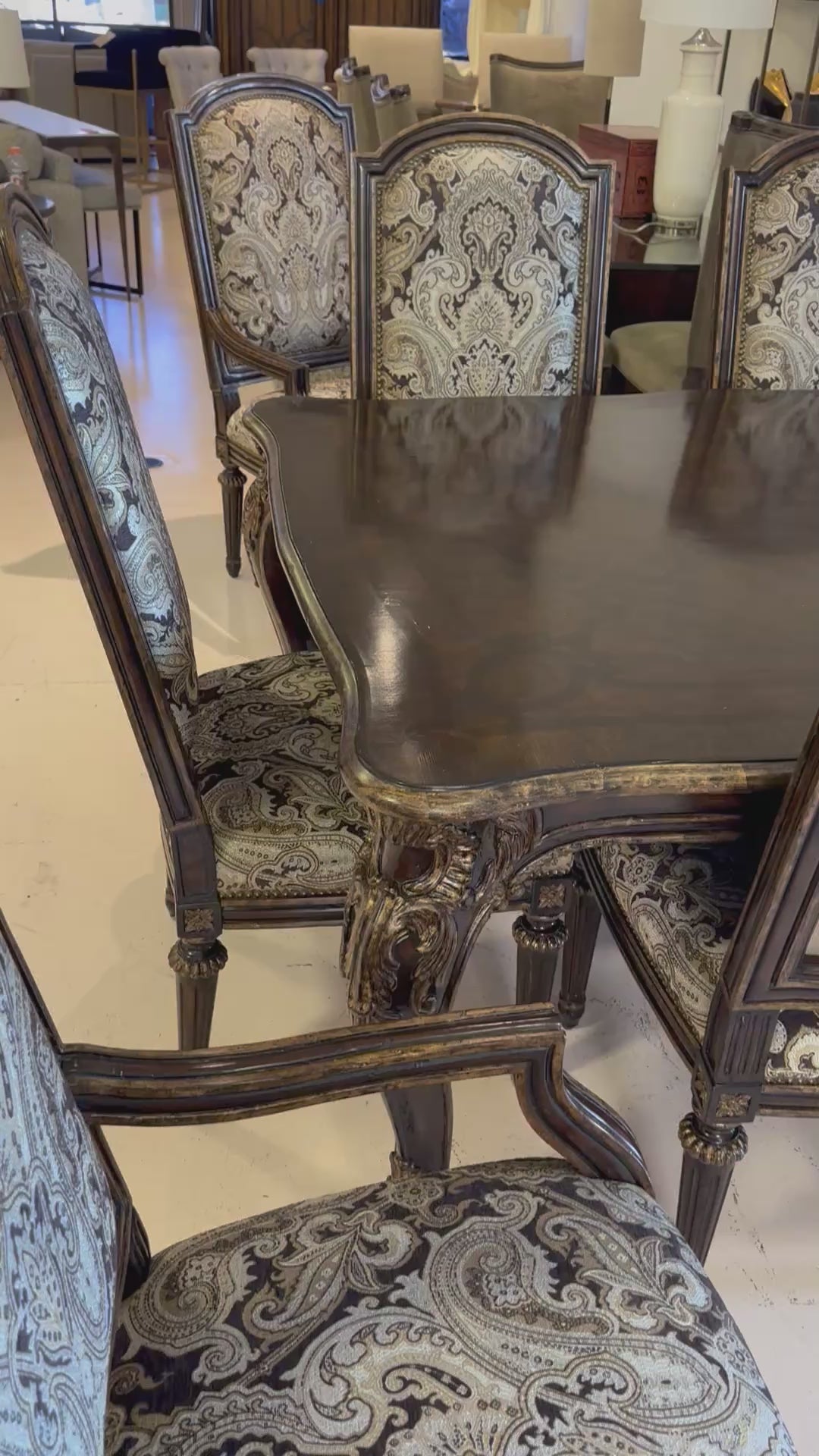 Marge Carson Trianon Court Dining Table & Chairs Set