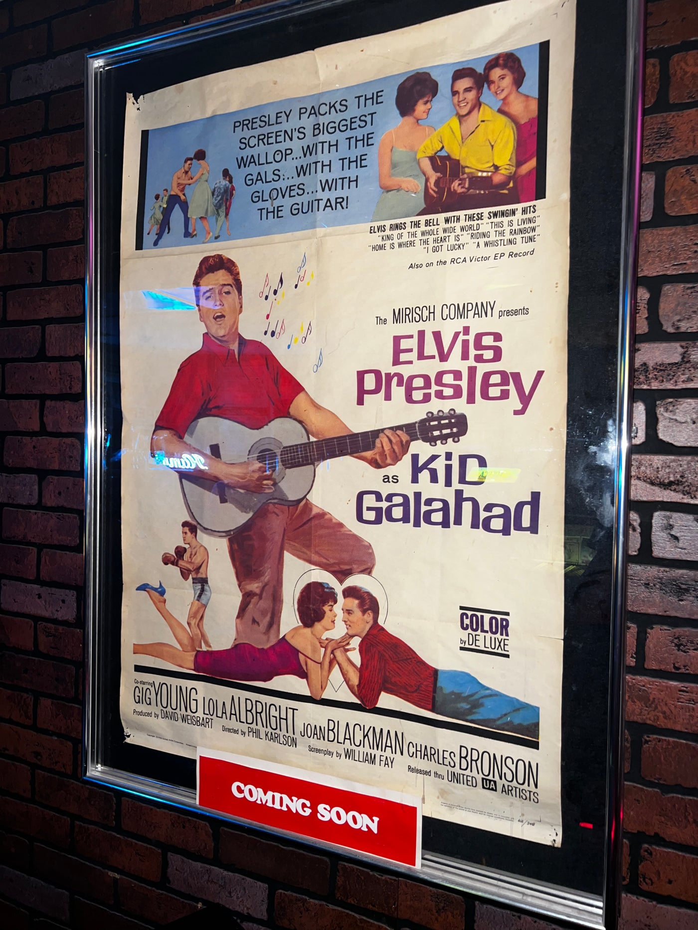 Elvis Presley Kid Galahad Movie Poster